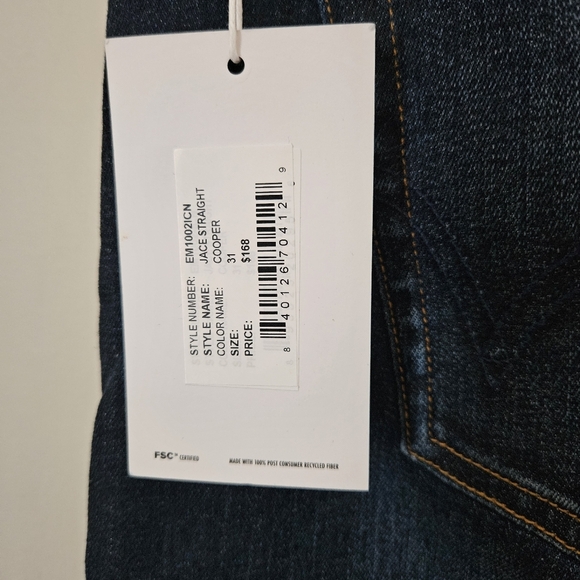 Edwin Jeans Jace Straight Cooper Blue Denim Casual Neutral Classic Medium - Picture 11 of 15
